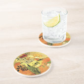 日本の花瓶、バラ、アネモネスby Vincent van ゴッホ コースター (側面)