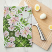 日本の花 –  キッチンタオル (四つ折り)