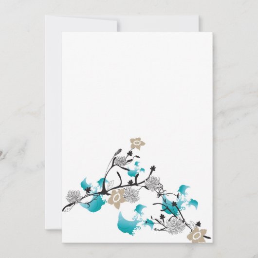 日本の花 招待状 (正面)