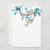 日本の花 招待状 (裏面)