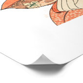 日本の芸者アジアのウォールアート ポスター (角)