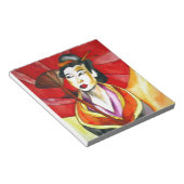 日本の芸者オリジナル水彩画 ノートパッド (アングル)
