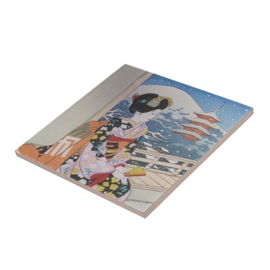 日本の芸者タイル タイル (側面)