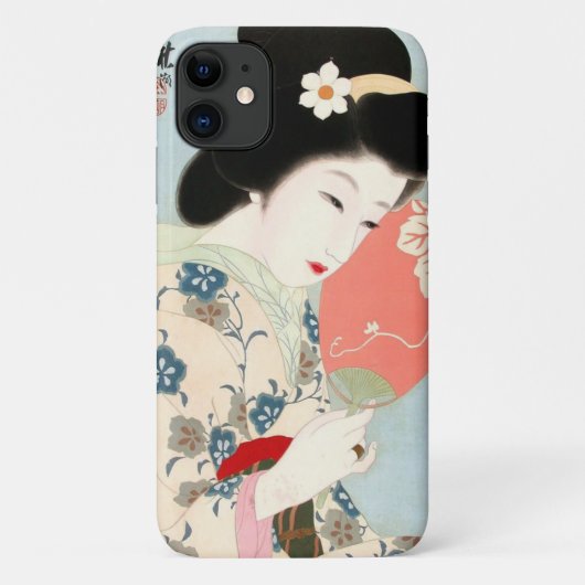 日本の芸者レディーアート Case-Mate iPhoneケース (裏面)