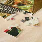 日本の芸者&和佐紙傘アート ジグソーパズル (側面)