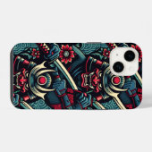 日本の芸術スマホケース iPhoneケース (裏面横)
