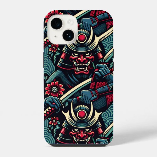 日本の芸術スマホケース iPhoneケース (裏面)