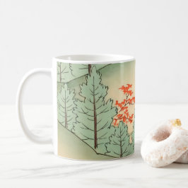 日本の芸術的イラストレーション コーヒーマグカップ