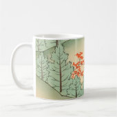 日本の芸術的イラストレーション コーヒーマグカップ (左)