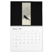 日本の芸術 – 動物巻2 カレンダー (2月 2027)