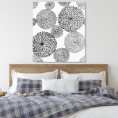 日本の菊 キャンバスプリント (インサイチュ (寝室))