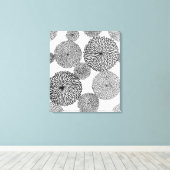 日本の菊 キャンバスプリント (インサイチュ (ウッドフロア))