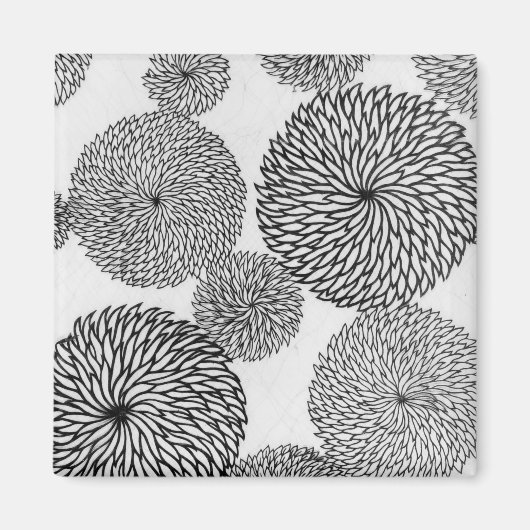 日本の菊 マグネット (正面)