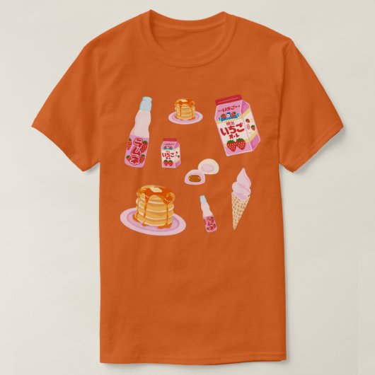 日本の菓子 Tシャツ (デザイン正面)