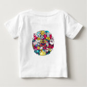 日本の落書きアート ベビーTシャツ (裏面)