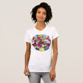 日本の落書きアート Tシャツ (正面フル)