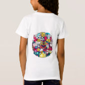 日本の落書きアート Tシャツ (裏面)