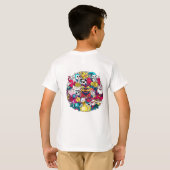 日本の落書きアート Tシャツ (裏面フル)