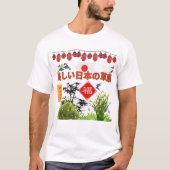 日本の蒼玄 ホワイト Tシャツ (正面)