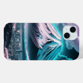 日本の街の上の富士山 Case-Mate iPhoneケース (裏面 (横))