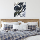 日本の衛星写真 キャンバスプリント (インサイチュ (寝室))