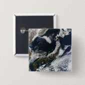 日本の衛星写真 缶バッジ (正面&裏面)