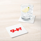 日本の言え！ワード! スクエアペーパーコースター (インサイチュ)