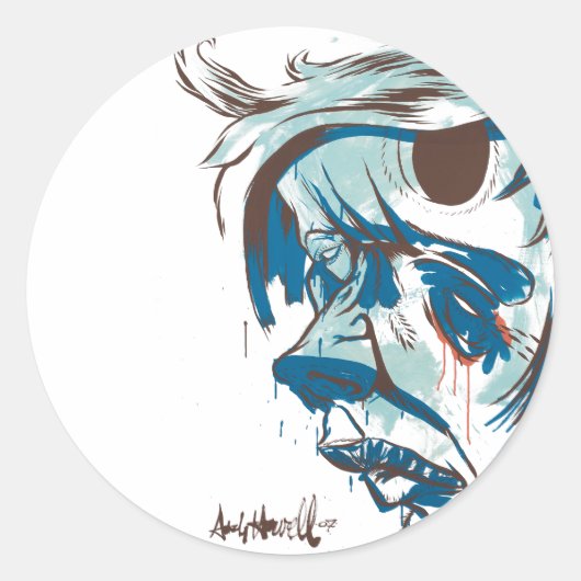 日本の記号 – 赤 ラウンドシール (正面)