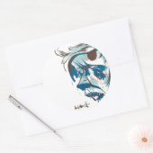 日本の記号 – 赤 ラウンドシール (封筒)