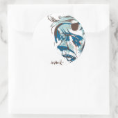 日本の記号 – 赤 ラウンドシール (バッグ)