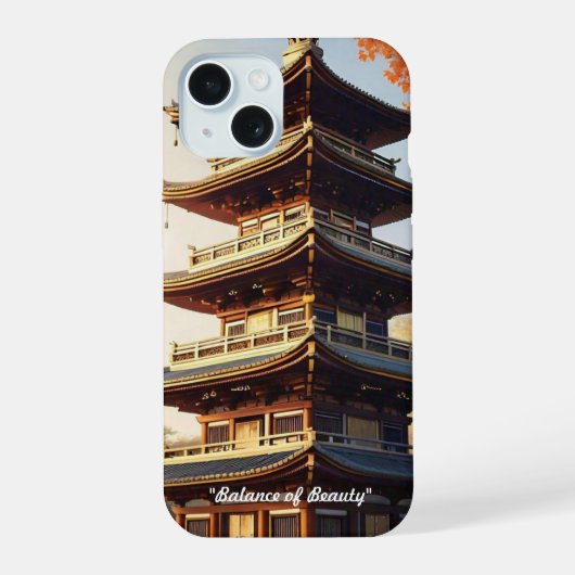 "日本の調和" iPhone 15ケース (裏面)