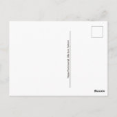 日本の赤い郵便受けハッピーポストクロッシング ポストカード (裏面)