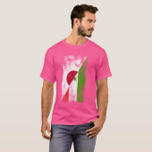 日本の赤道ギニア国旗日本の- Equatogui Tシャツ (正面フル)