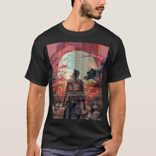 日本の過去と現在 Tシャツ (正面)