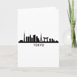 日本の都市景観の旅   東京スカイラインのシルエット カード