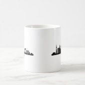 日本の都市景観の旅 | 東京スカイラインのシルエット コーヒーマグカップ (中央)