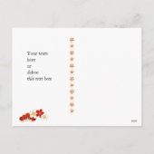 日本の金箔を使ったおしゃれな年賀状, お正月の挨拶としてよく使われる「初春」という言葉が日本語で書か シーズンポストカード (裏面)