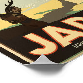 日本の鉄道旅行 ポスター (角)