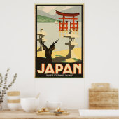 日本の鉄道日本ヴィンテージ旅行 ポスター (キッチン)