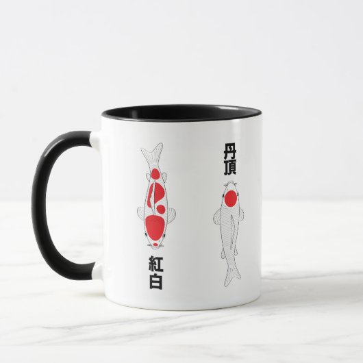 日本の錦鯉の品種マグカップ マグカップ (左)