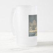 日本の隅田川の冬の日 フロストグラスビールジョッキ (正面左)