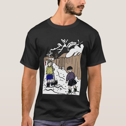 日本の雪 Tシャツ (正面)