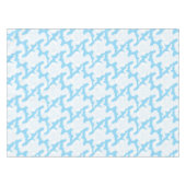 日本の雲のステンシル 伊勢型紙パターン テーブルクロス (正面(横))