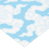 日本の雲のステンシル 伊勢型紙パターン テーブルクロス (アングル)