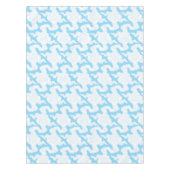 日本の雲のステンシル 伊勢型紙パターン テーブルクロス (正面)