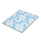 日本の雲ステンシル 伊勢型紙パターン タイル (側面)