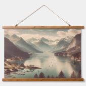 日本の風光明媚なタペストリー 吊り下げ型タペストリー (正面)