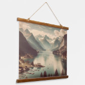 日本の風光明媚なタペストリー 吊り下げ型タペストリー (傾斜あり)