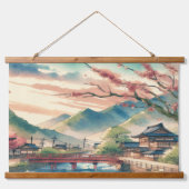 日本の風光明媚なタペストリー 吊り下げ型タペストリー (正面2)