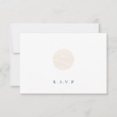 日本の風景の食事の選択肢RSVP 出欠カード (正面)